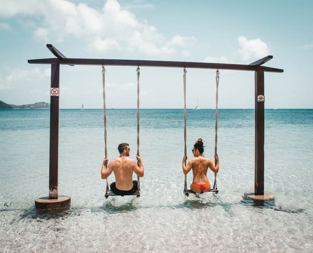 couple on beach